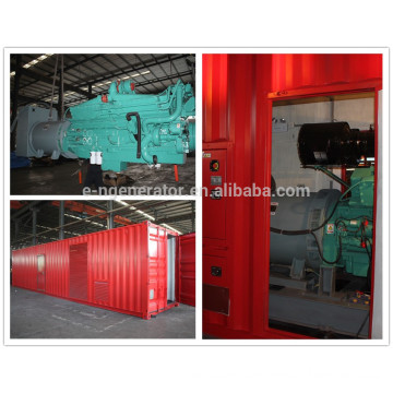 soundproof container 1.4 mw generator with diesel engine with Cummins